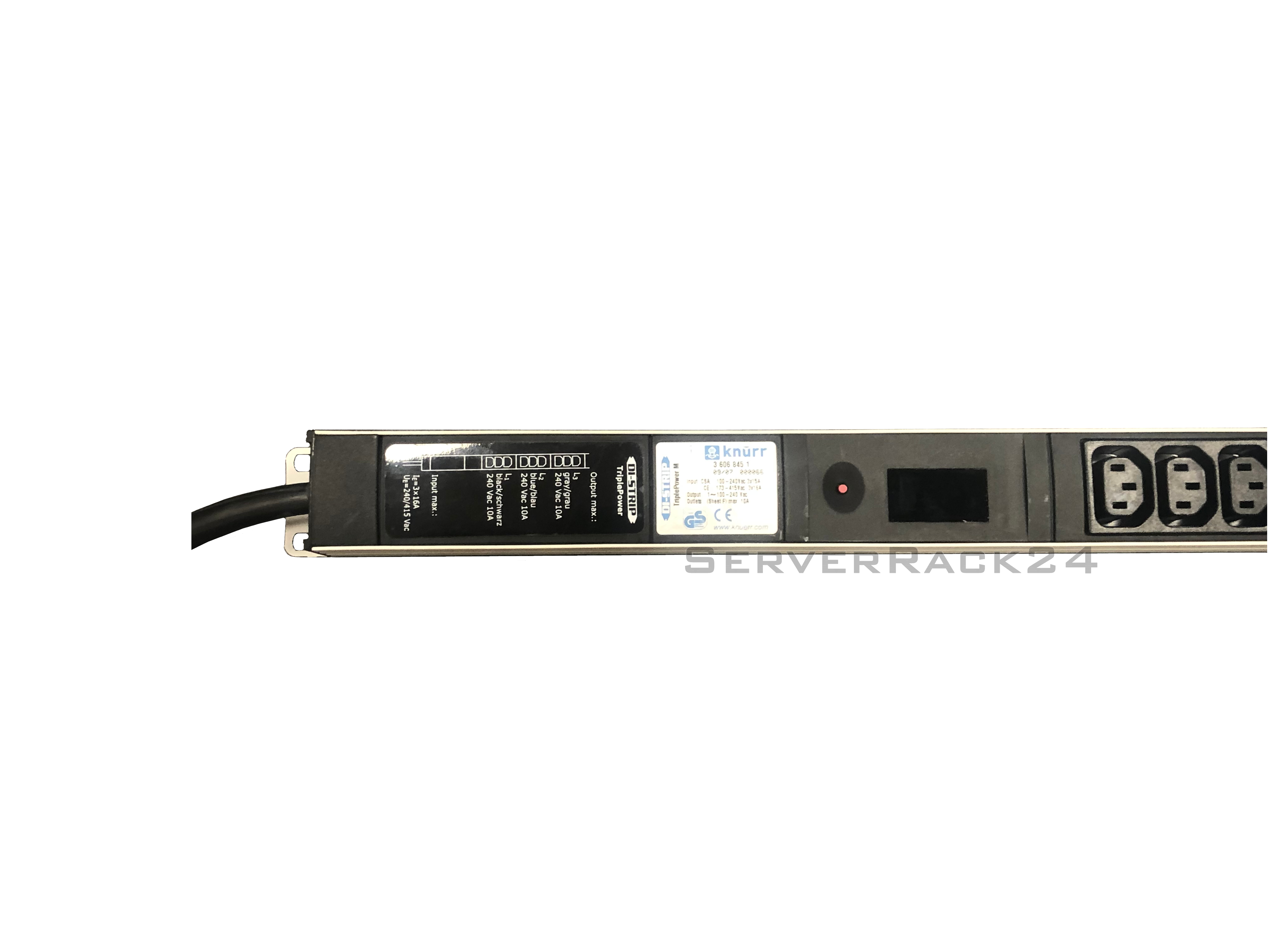 Knürr DI-STRIP TriplePower M Euro Plug-In System - Steckdosenleiste - 45 Ausgangsanschlüsse