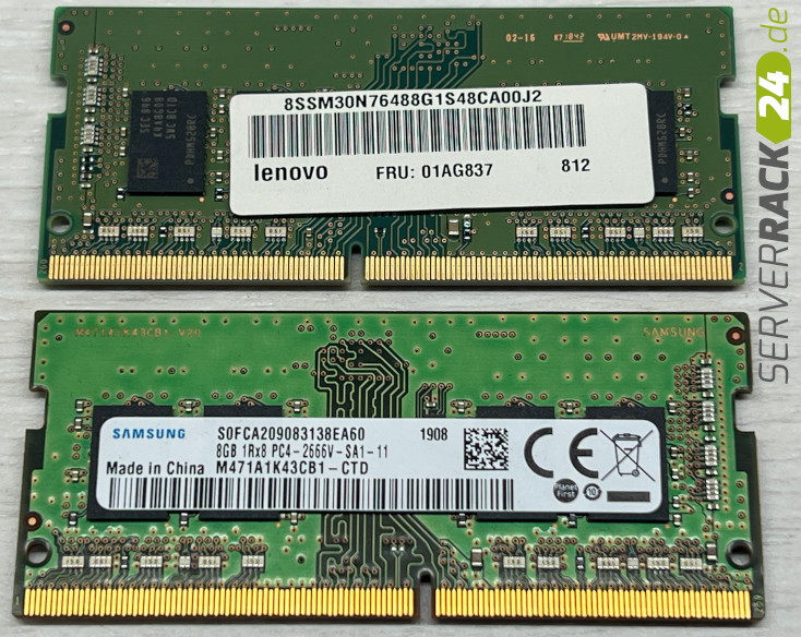 Samsung 8GB SO-DIMM 260 PIN | DDR4 2666 RAM 1Rx8 PC4 21300 - SA1 - 11 | Lenovo FRU 01AG837 | gebraucht