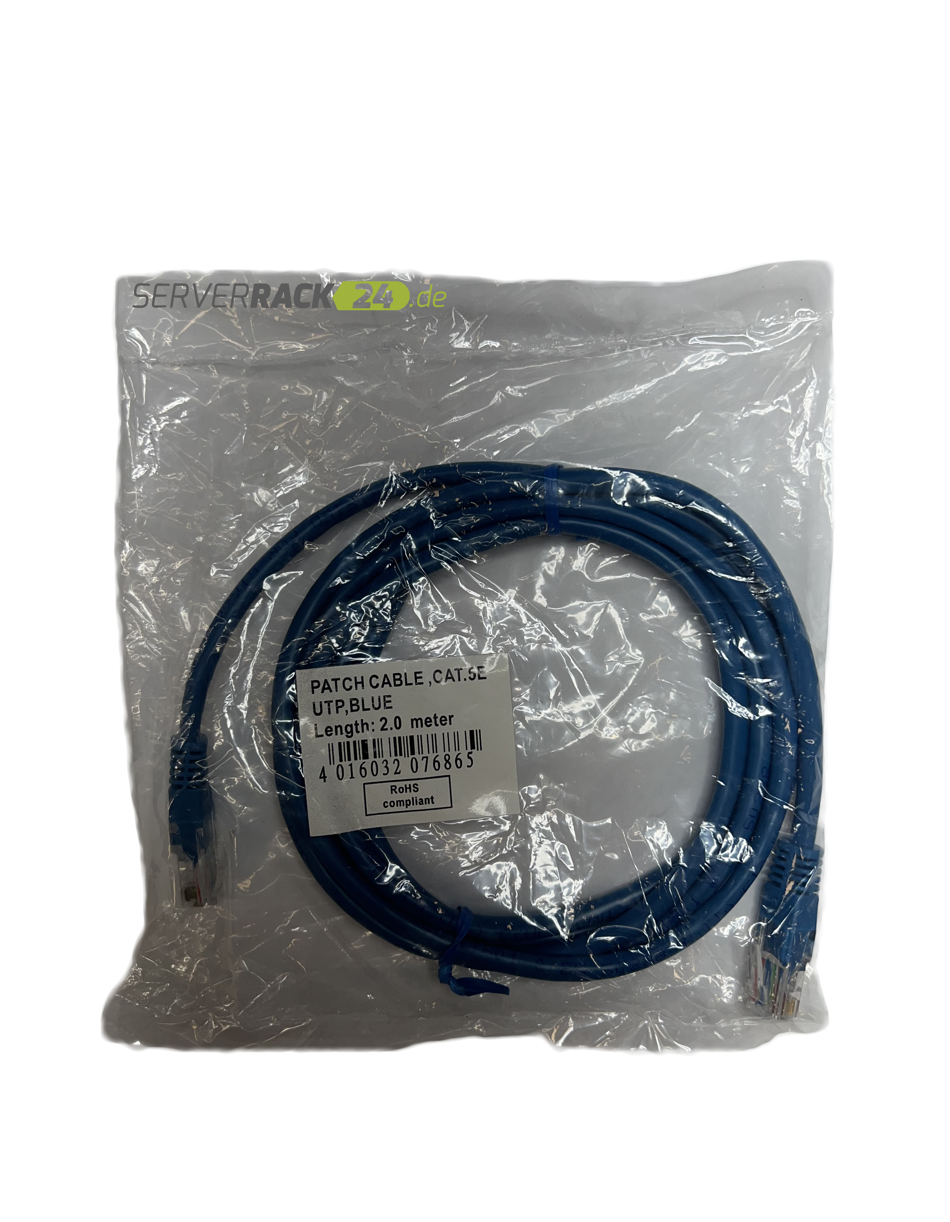 Digitus Cat. 5e UTP Patchkabel Netzwerkkabel rund 2m blau (NEU & OVP)